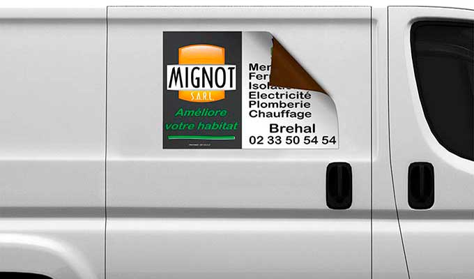 Plaque magnétique aimantée: Imprimer magnet pub véhicules et frigo